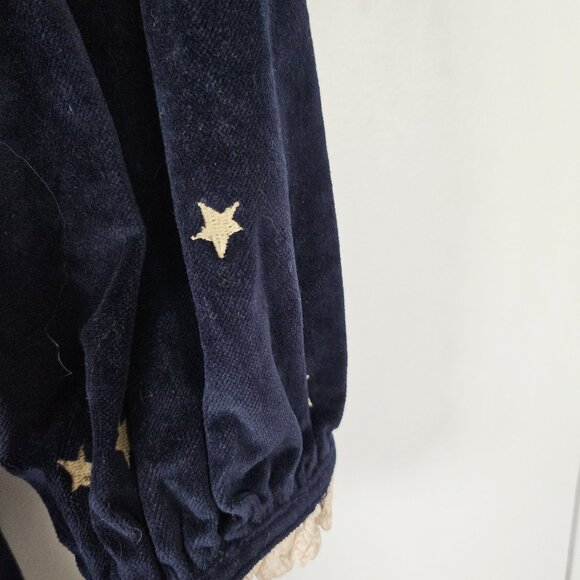 Meadows Jacaranda Velvet Sun Moon Stars Dress US 10 - Picture 5 of 10